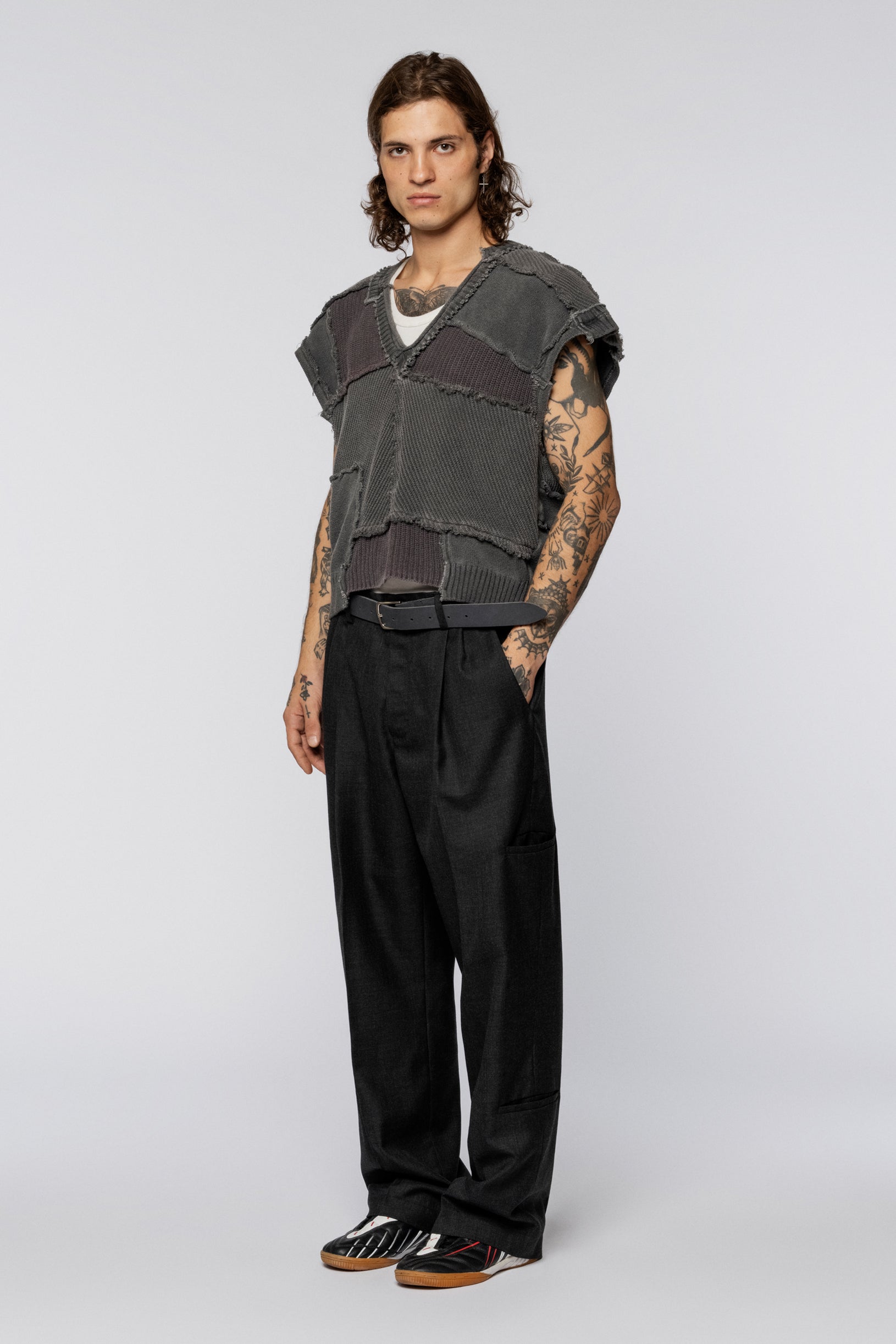 Upcycled Vest Grey