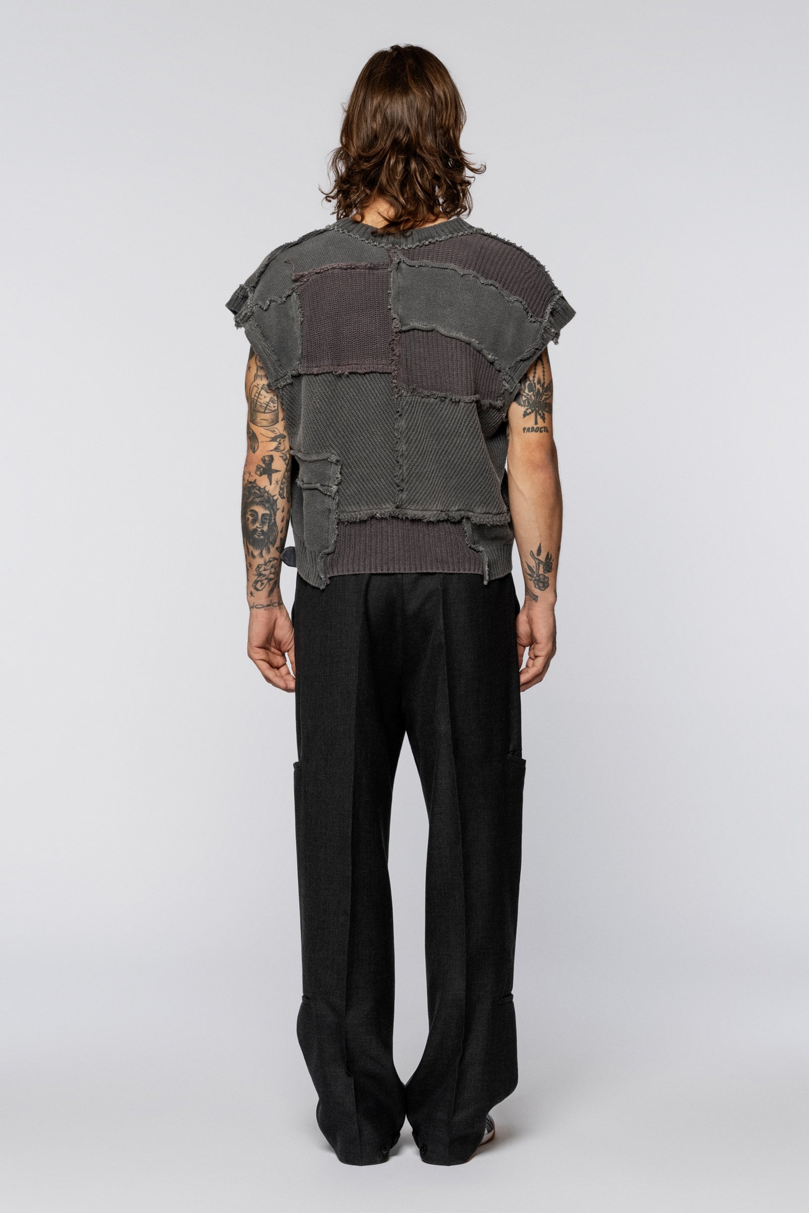 Upcycled Vest Grey