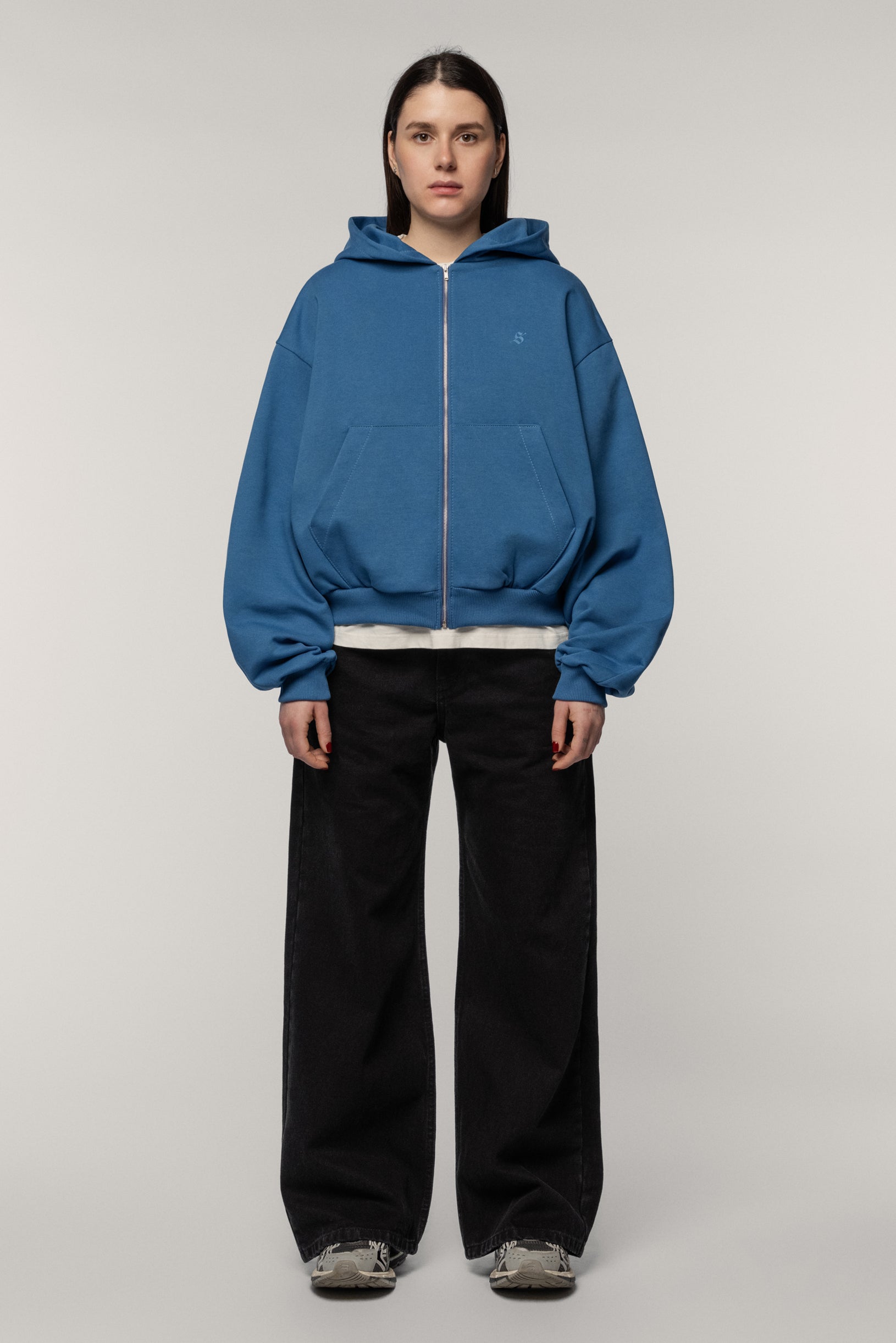 Синій худі Arrow з блискавкою