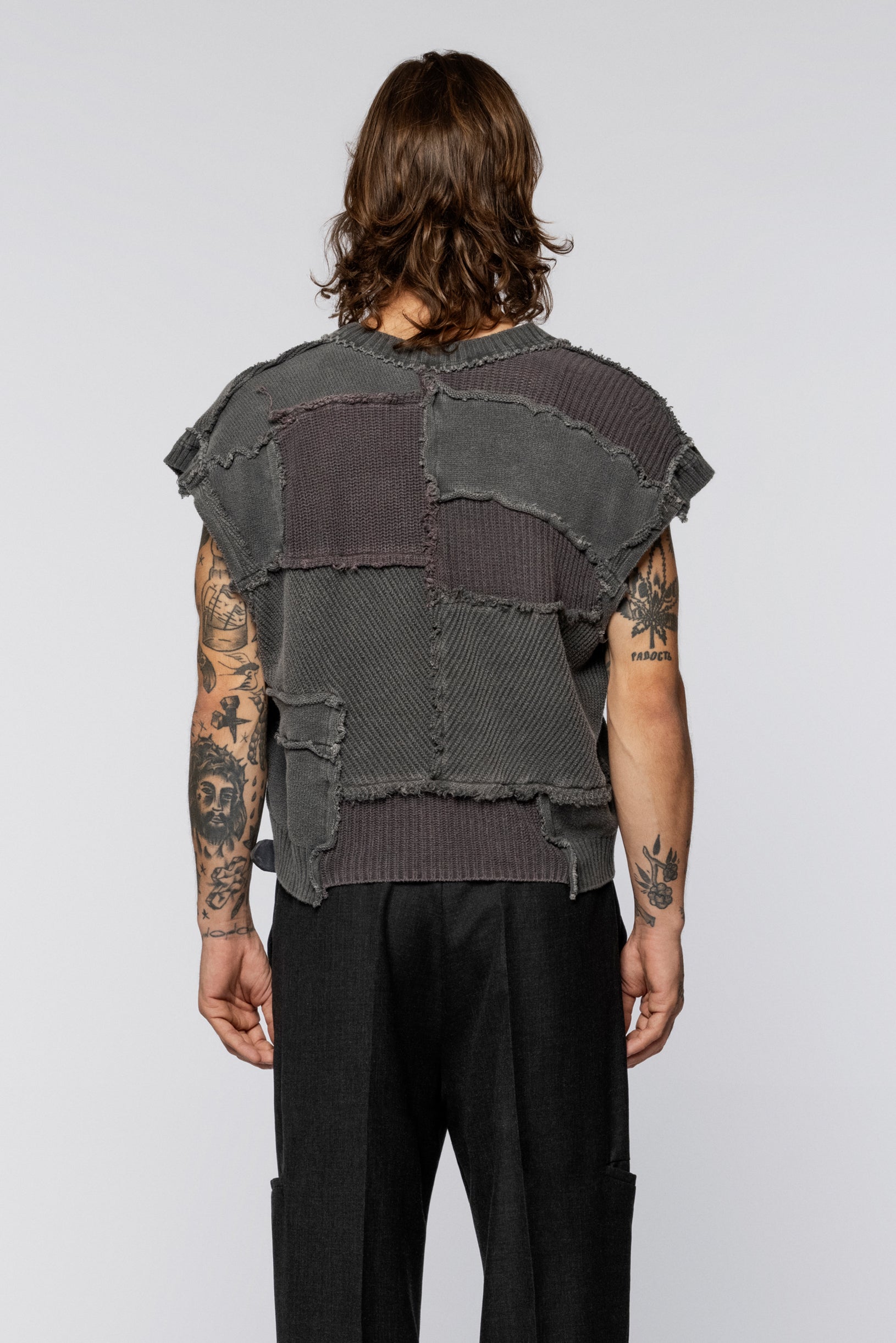 Upcycled Vest Grey