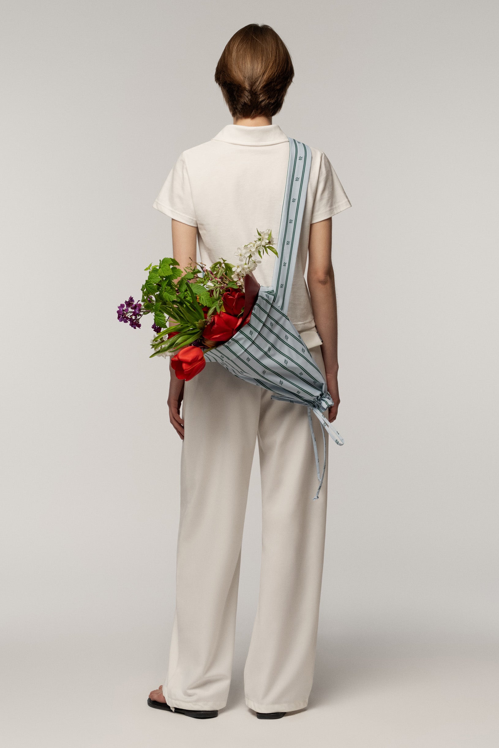 Sndct x Oberemky Stripe Flower Bag