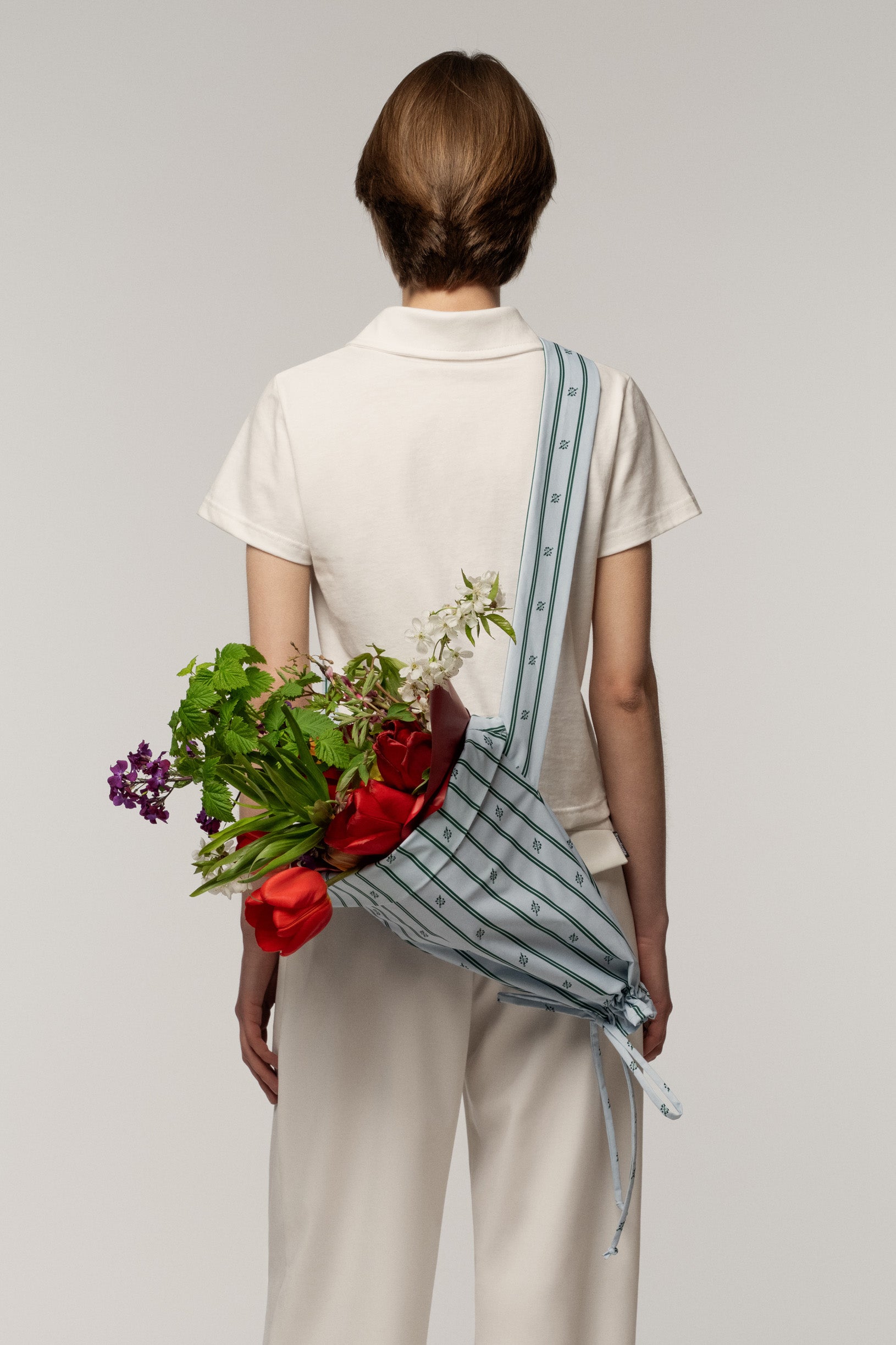 Sndct x Oberemky Stripe Flower Bag
