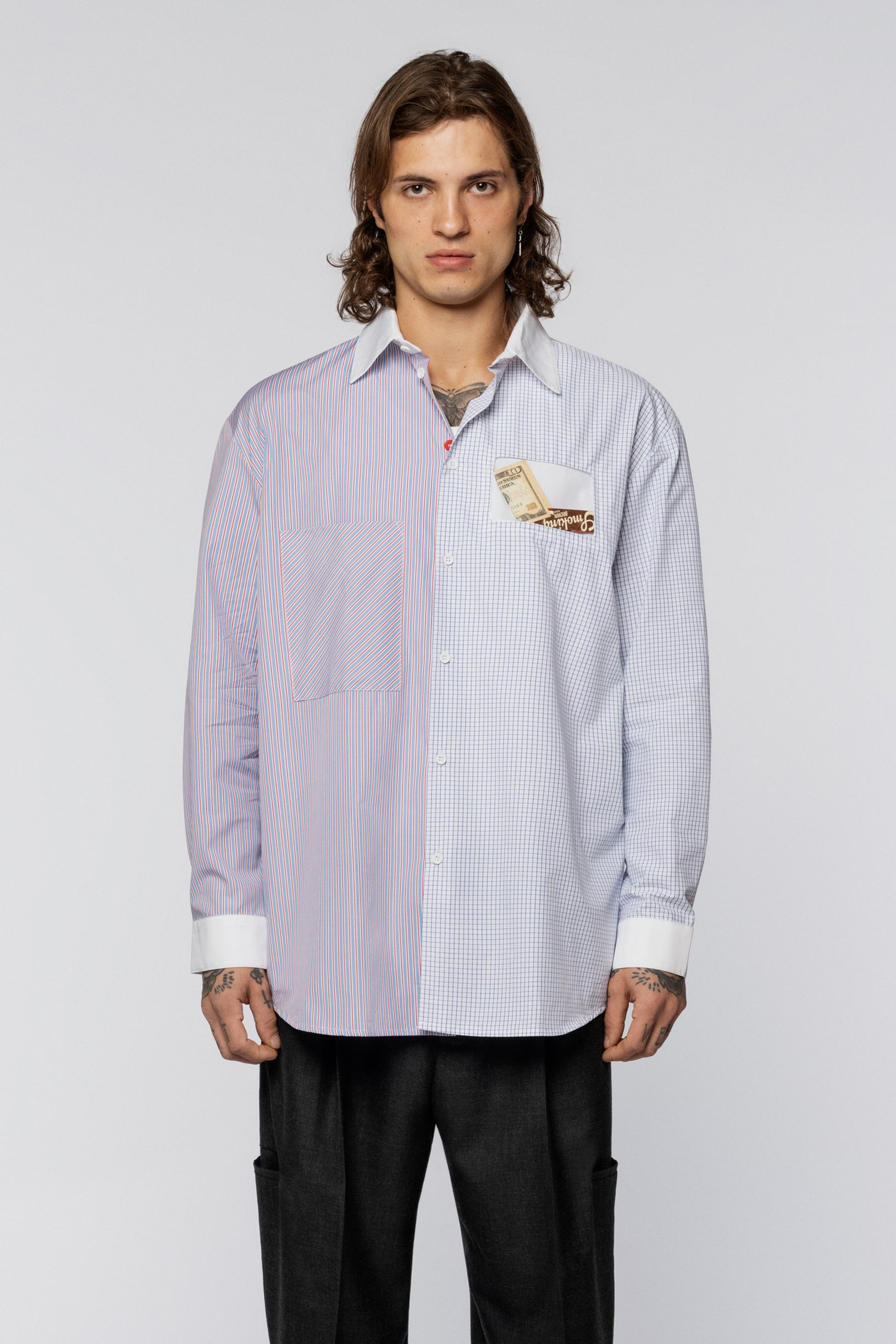 Lazy Double Shirt Red stripes