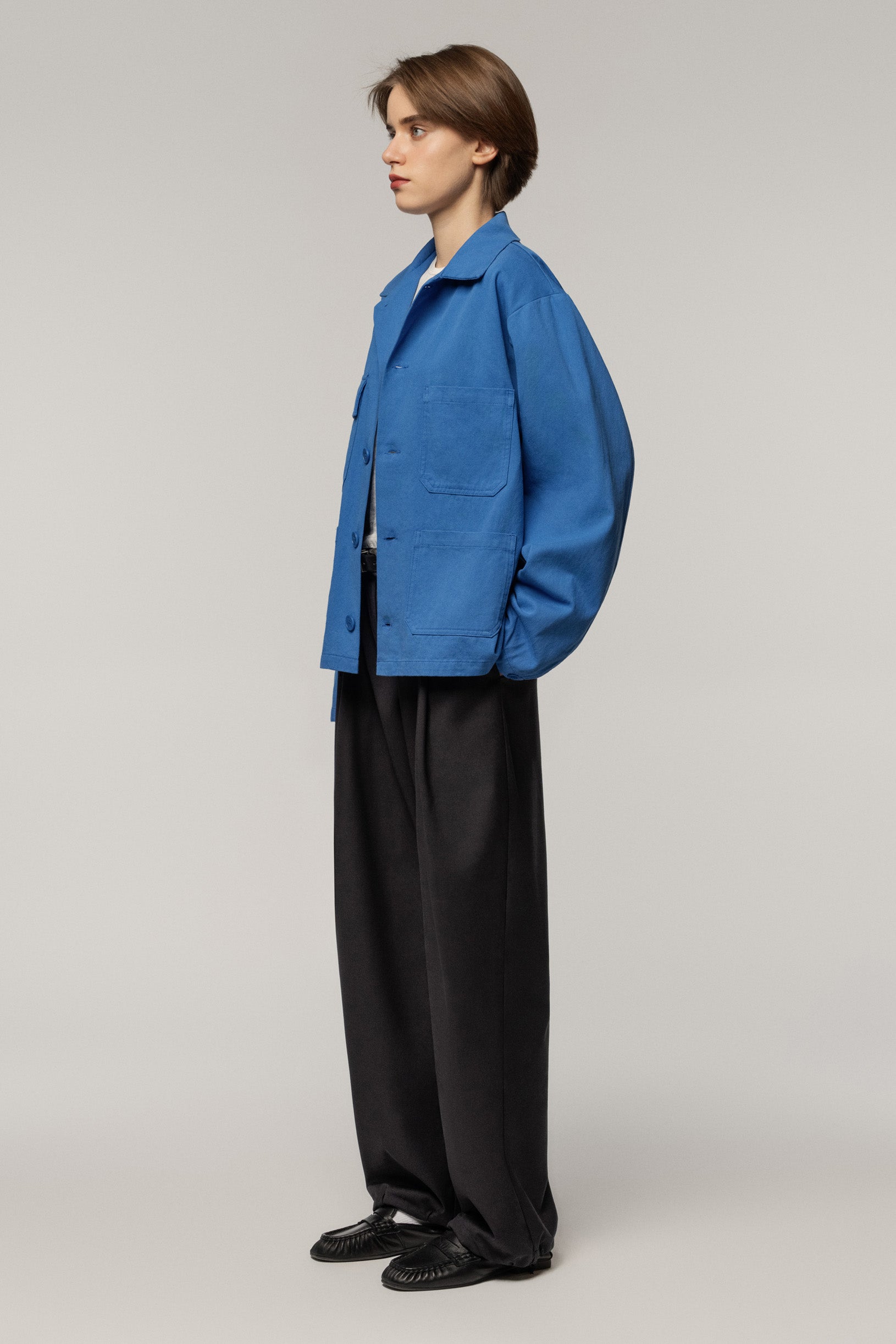 Workwear Cotton Shirt Blue