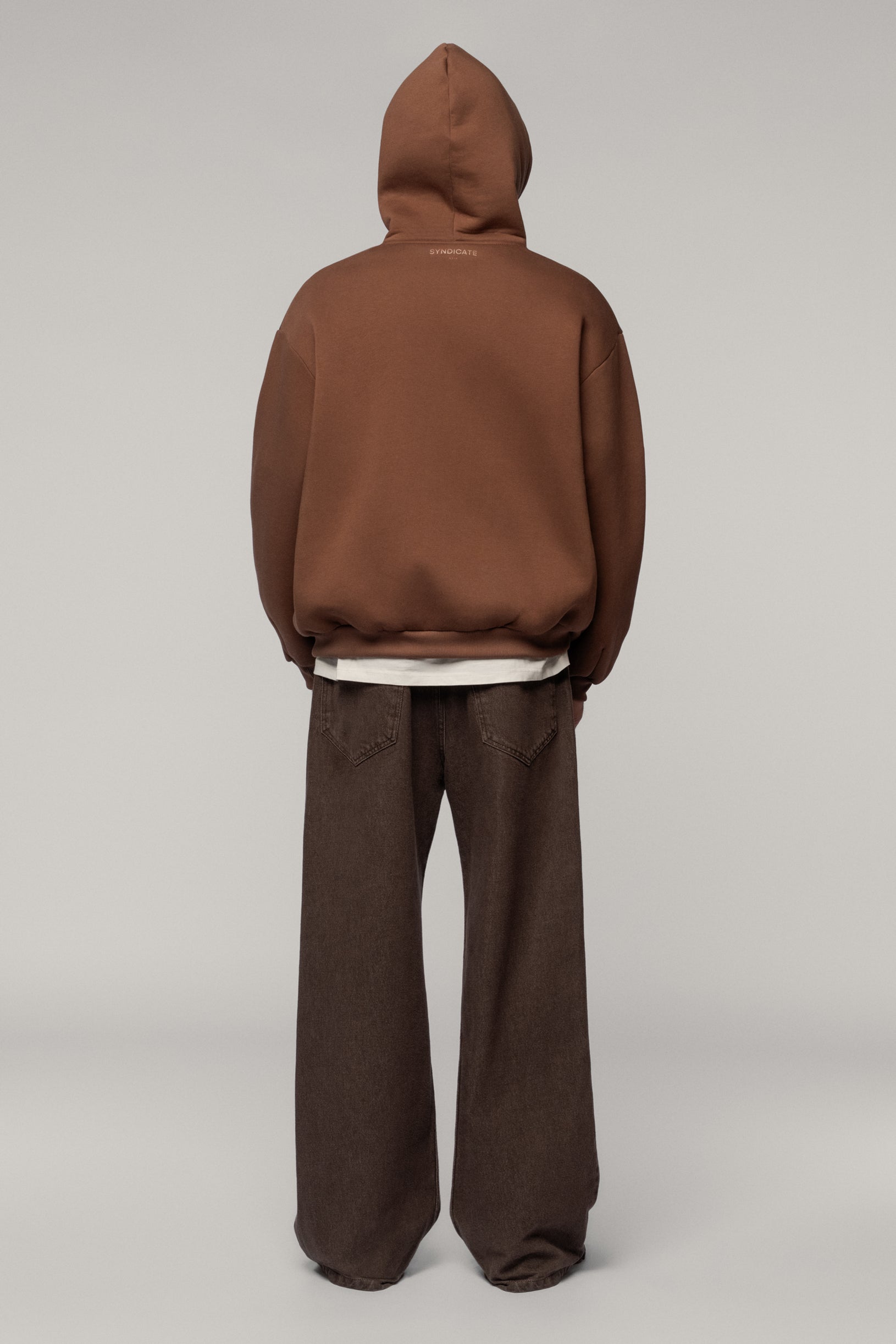 Arrow Logo Hoodie Brown