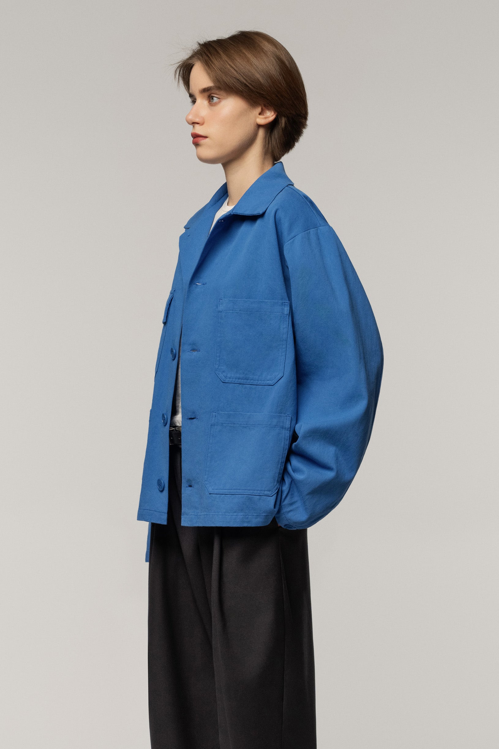 Workwear Cotton Shirt Blue