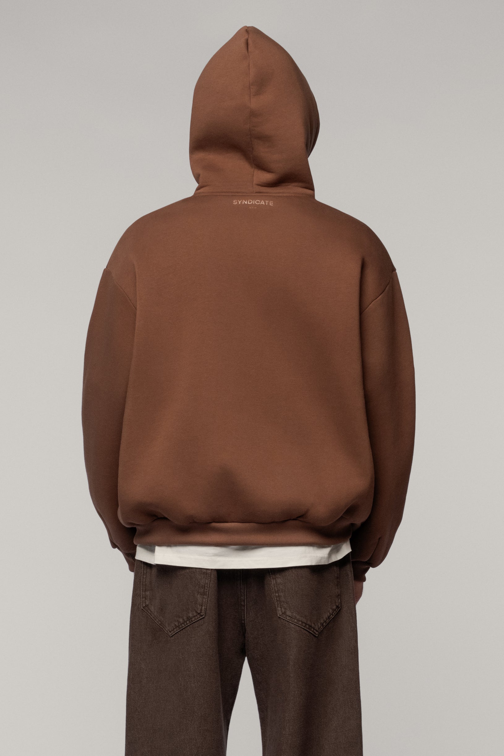 Arrow Logo Hoodie Brown
