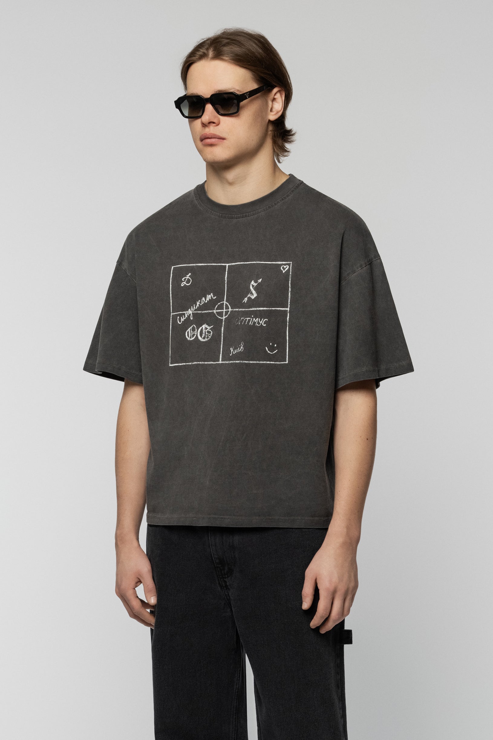 SNDCT х OG Kvadrat Oversized T-shirt Vintage Gray