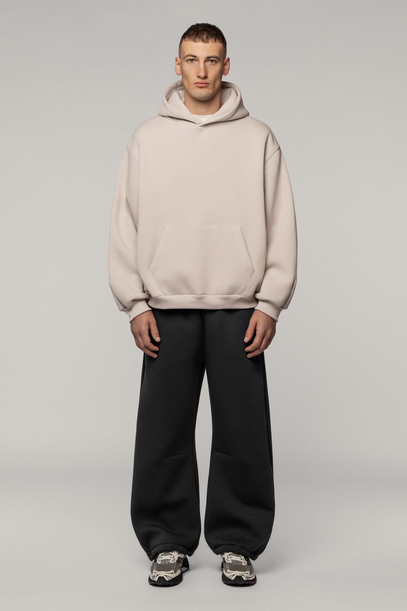 Arrow Logo Hoodie Ivory