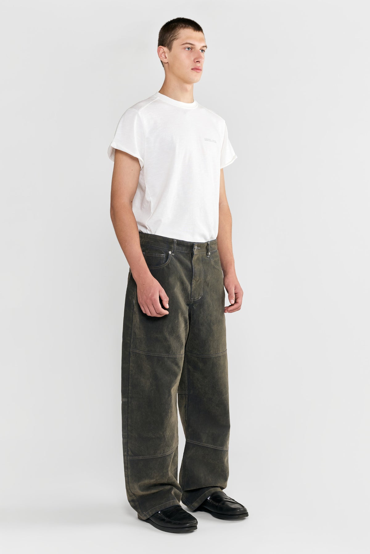 Velour Сoating Jeans Green