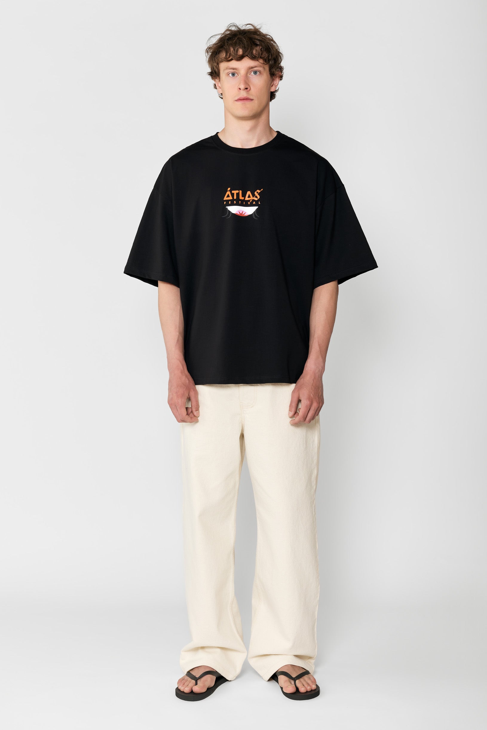 Sndct x Atlas Oversize T-shirt Black