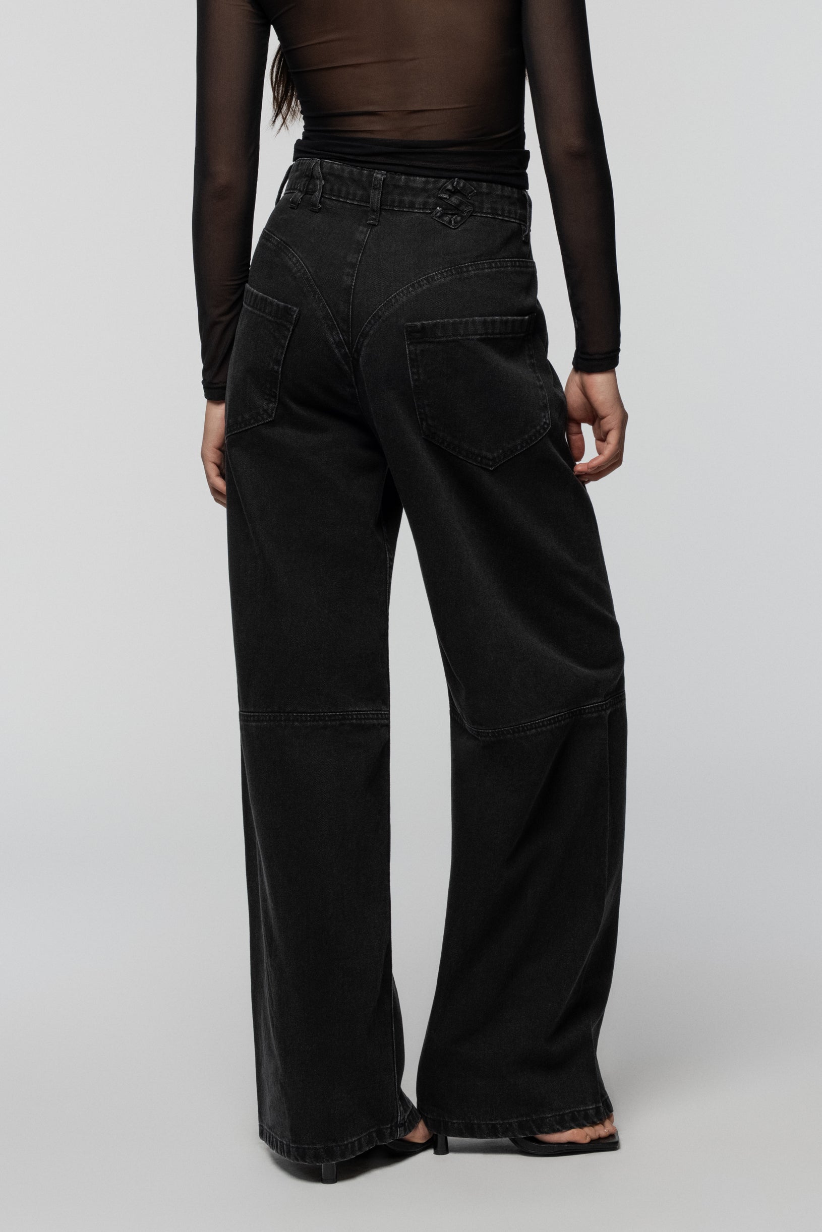 SNDCT X ANOESES Чорні Джинси