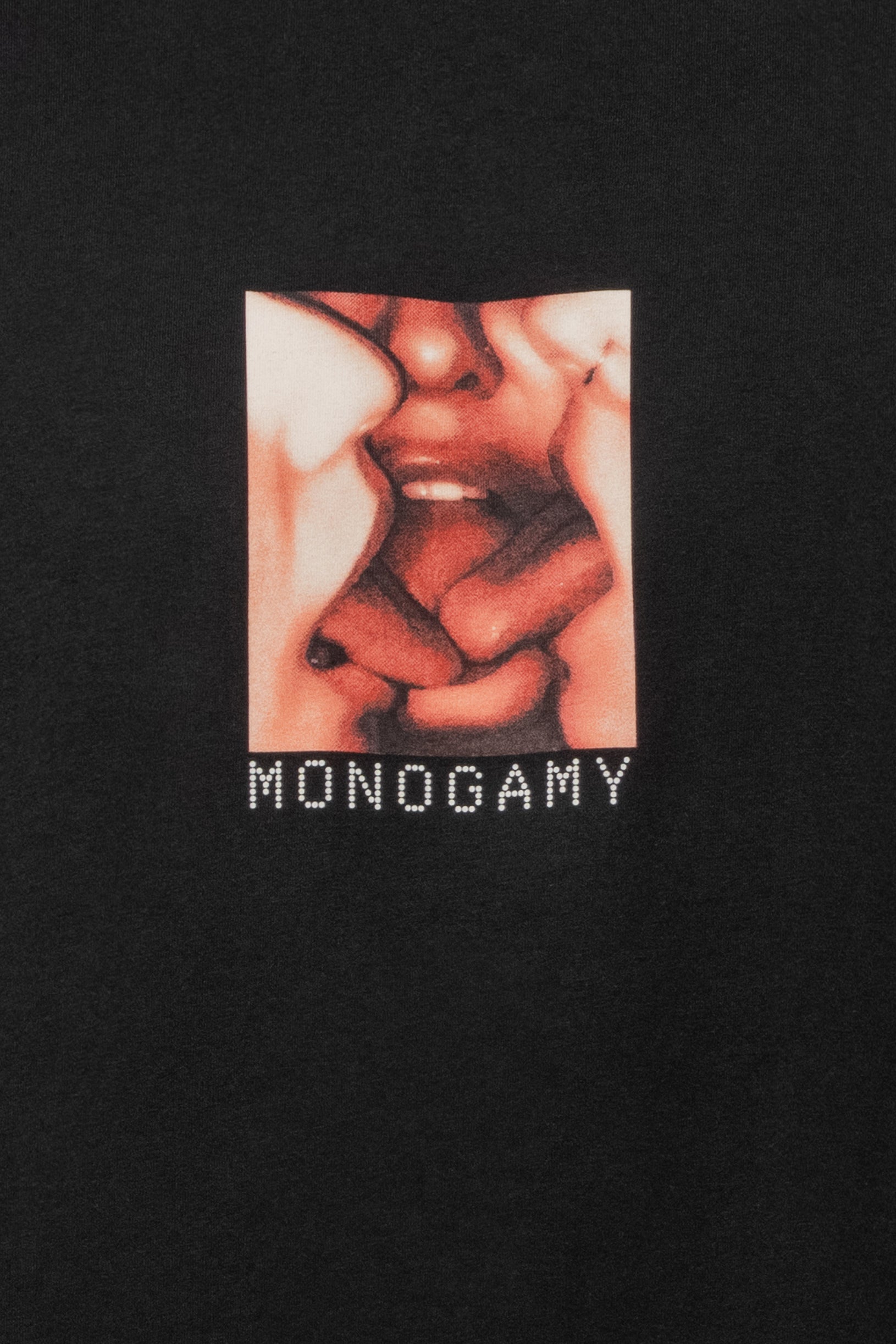 SNDCT X ANOESES Чорна Оверсайз Футболка Моногамія