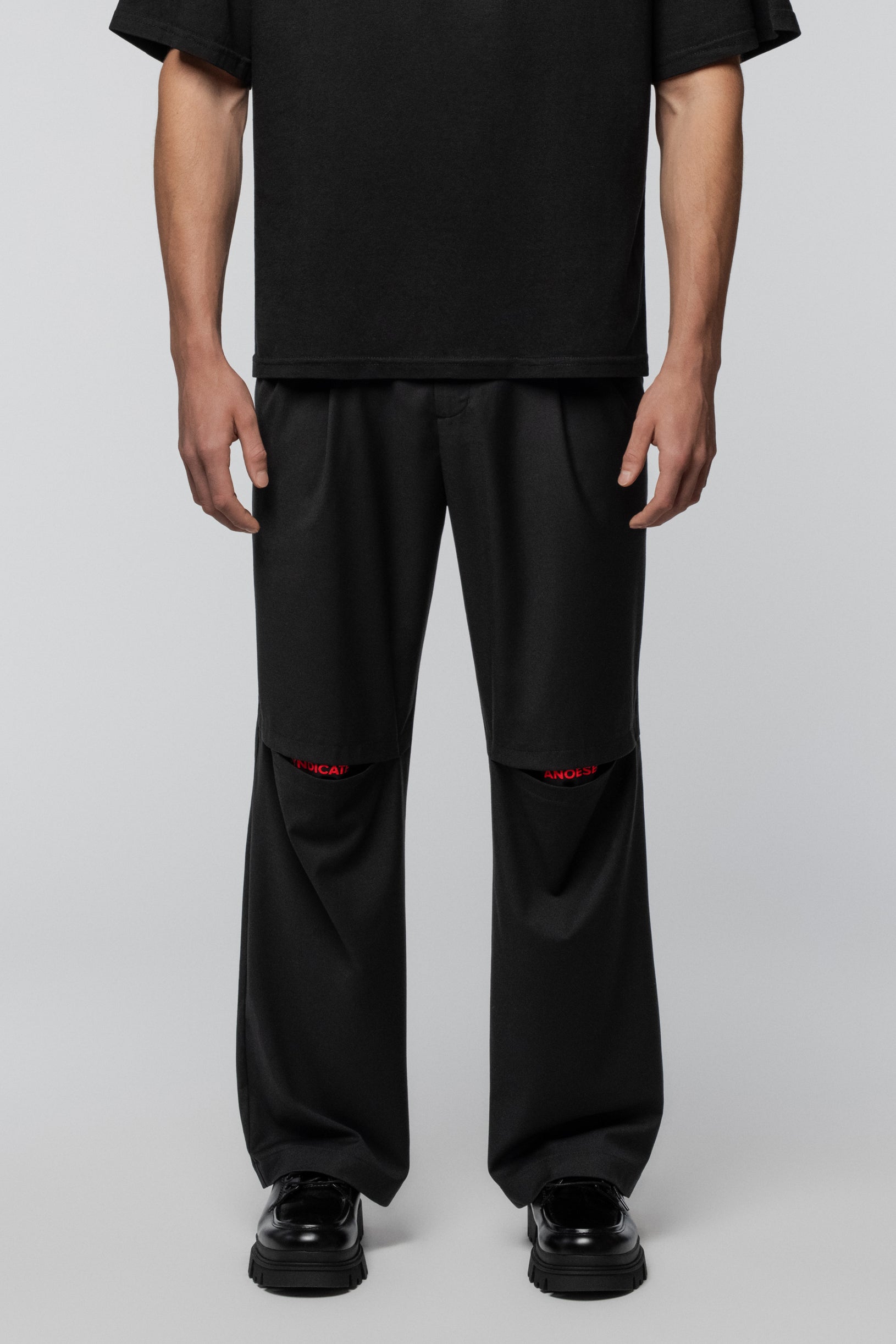 SNDCT X ANOESES Black Trousers