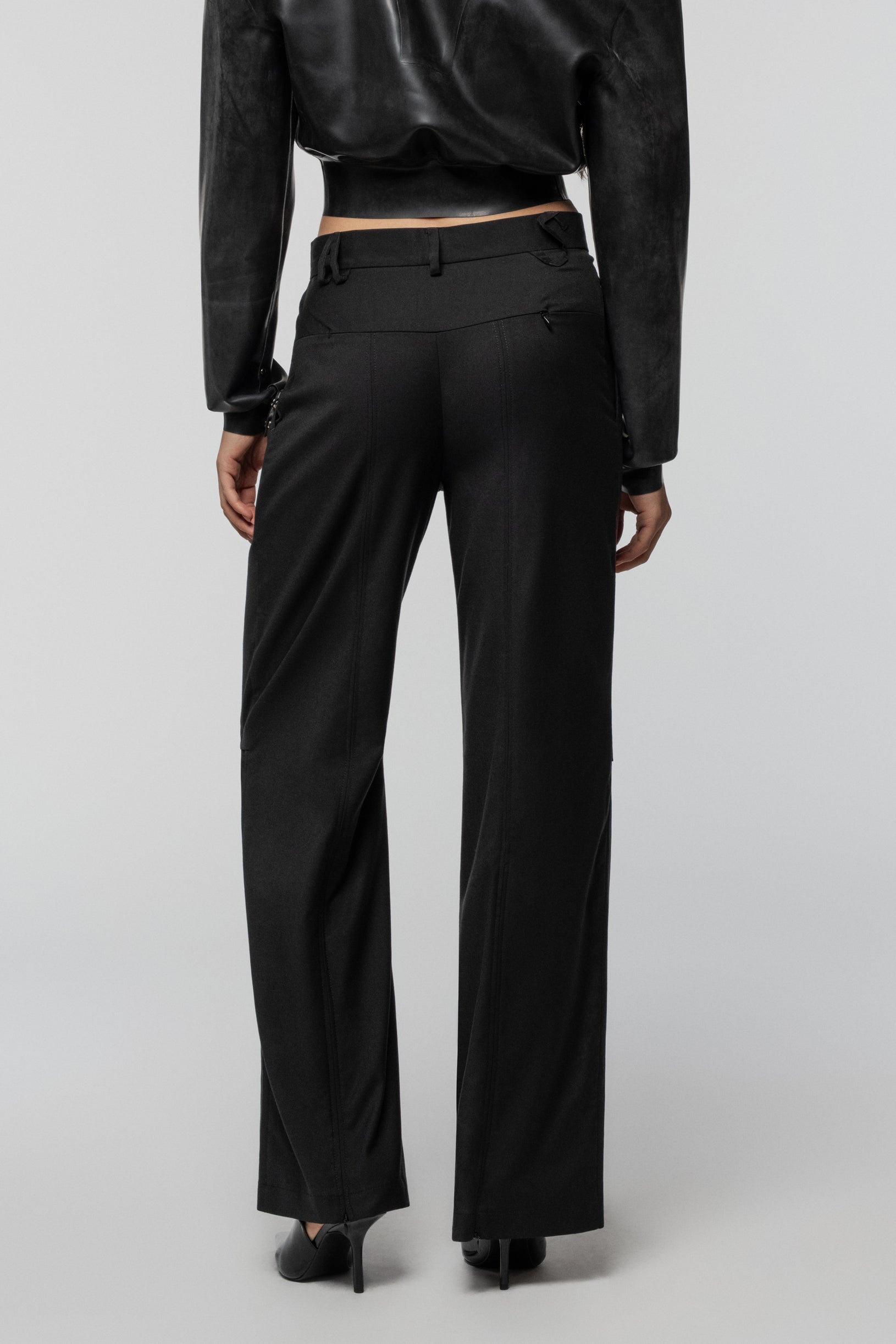 SNDCT X ANOESES Black Trousers