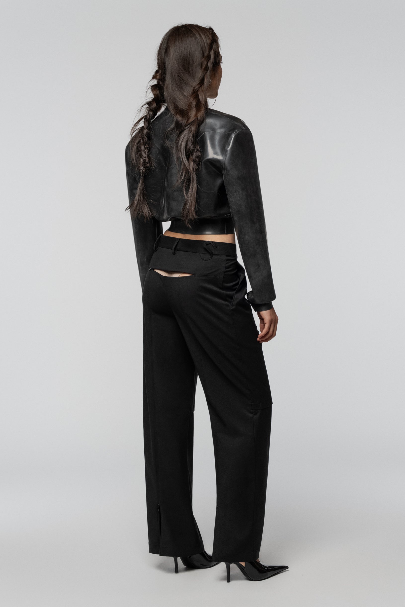 SNDCT X ANOESES Black Trousers