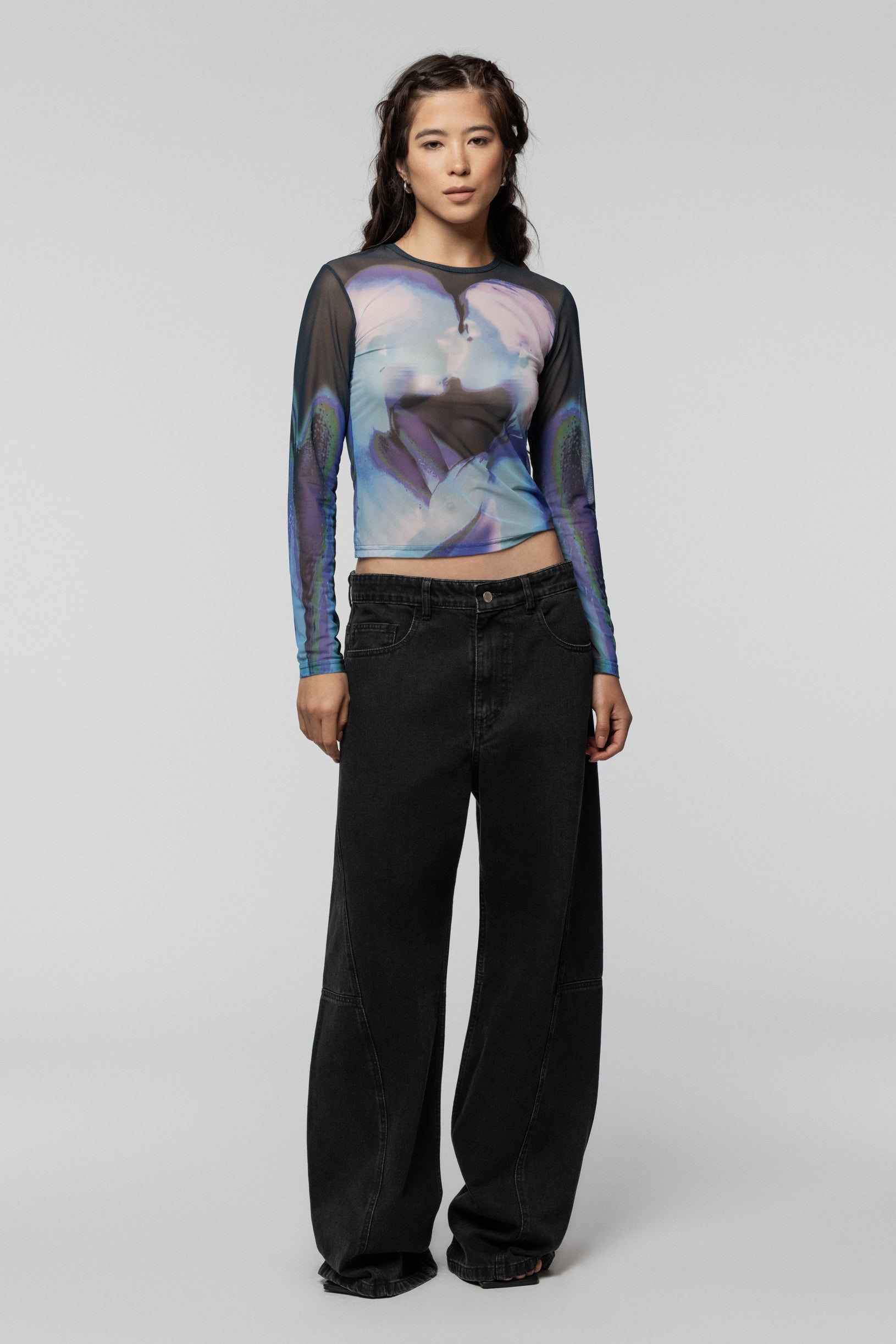 SNDCT X ANOESES Full Printed Long Sleeve Top