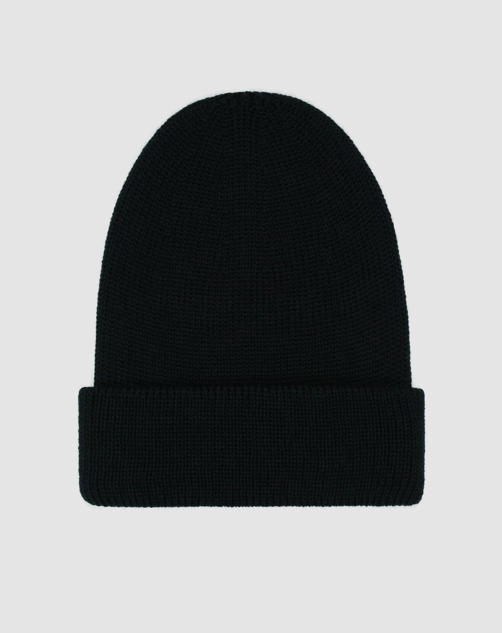 Extrafine merino beanie black – SNDCT